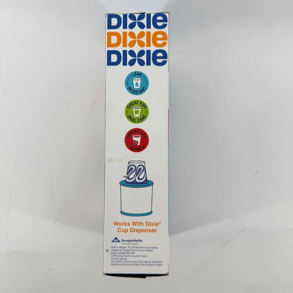 2019 Dixie Throwback Pack Multi-purpose Disposable 5 Oz Cup Open Box-77 New Cups